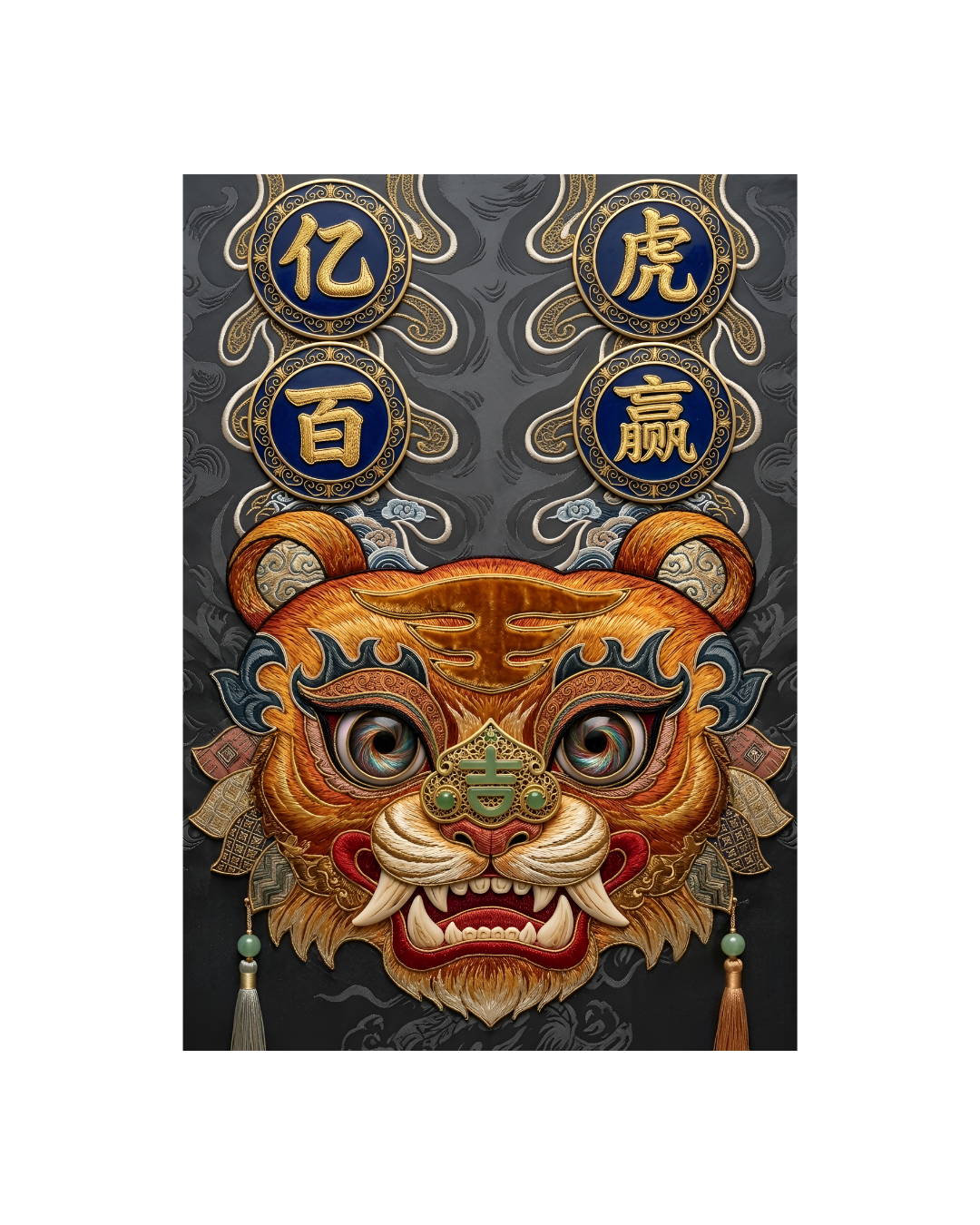 The Sure-Win Fortune Tiger Metal Poster