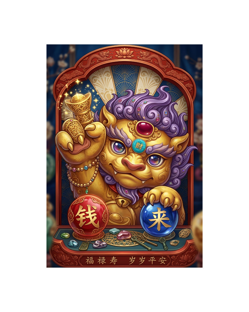 Money Magnet Mythical Beast Metal Poster
