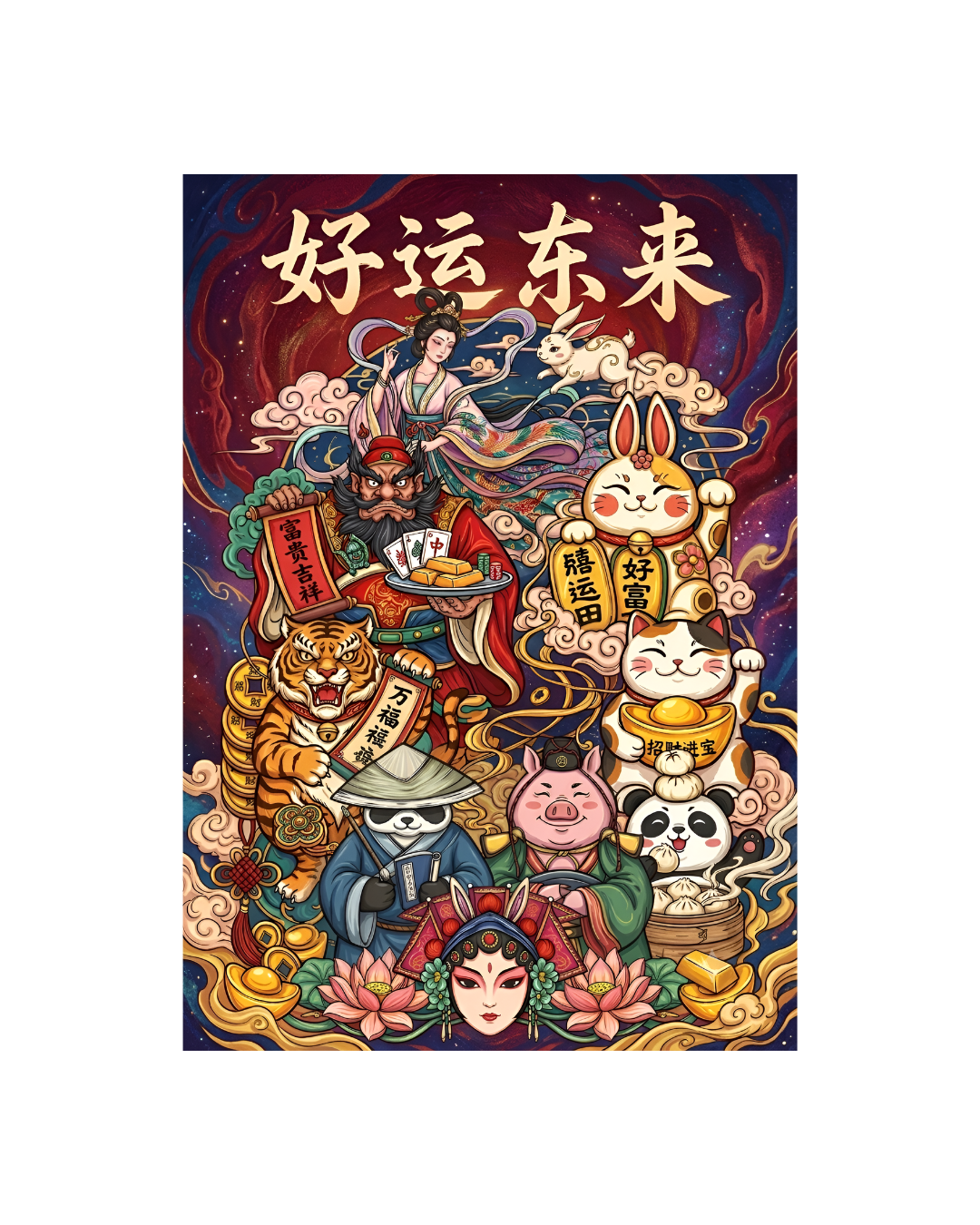 Auspicious Universe Metal Print Poster