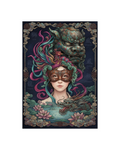 Phoenix, Dragon, and Jade Lion Sovereign Metal Print Poster