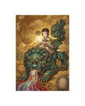 Celestial Pearl & The Jade Lion Metal Print Poster