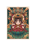 The Little Lotus Deity of Riches Metal Print Poster