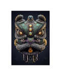 Piston & Jade Fortune Lion Metal Print Poster