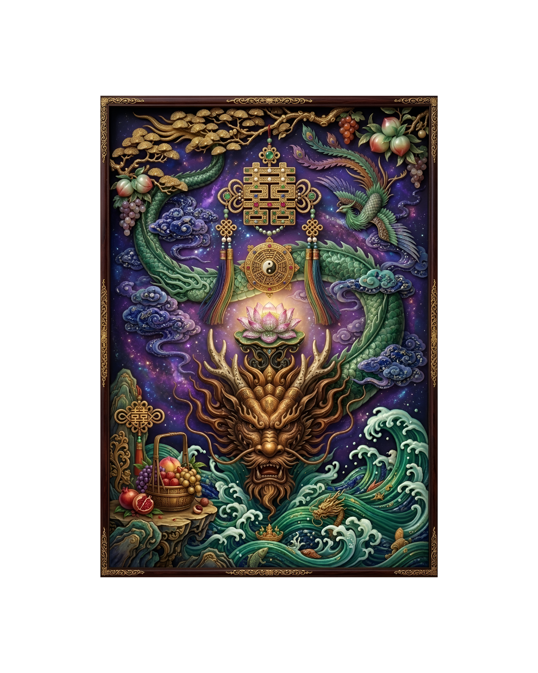 Double Happiness: Eternal Abundance Metal Print Poster