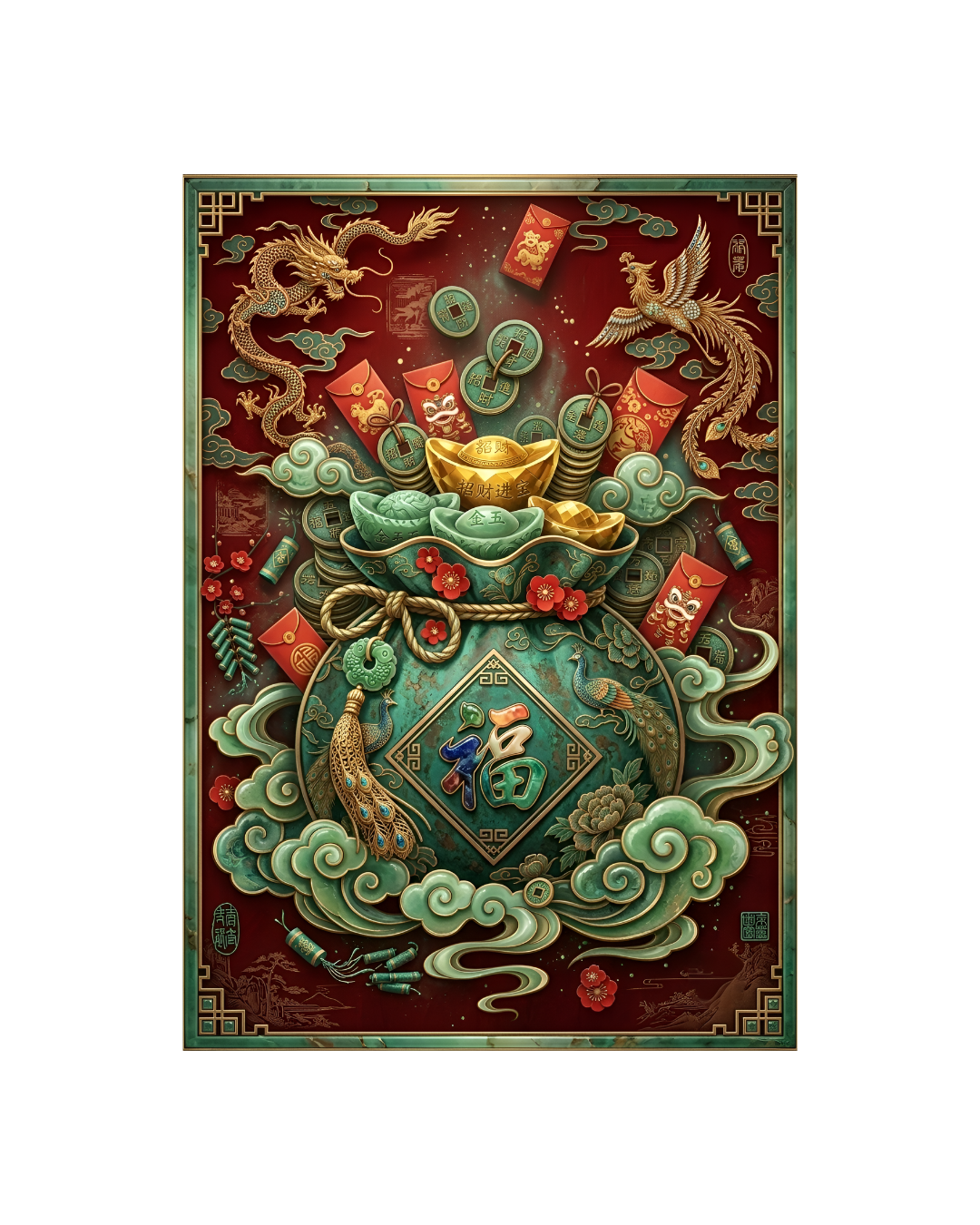 Grand Pouch of Ultimate Fortune Metal Print Poster