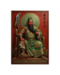 Lord Guan & The Dragon Crescent Blade Metal Print Poster