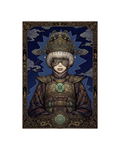 Guochao Oracle: Thunder & Silk Metal Print Poster