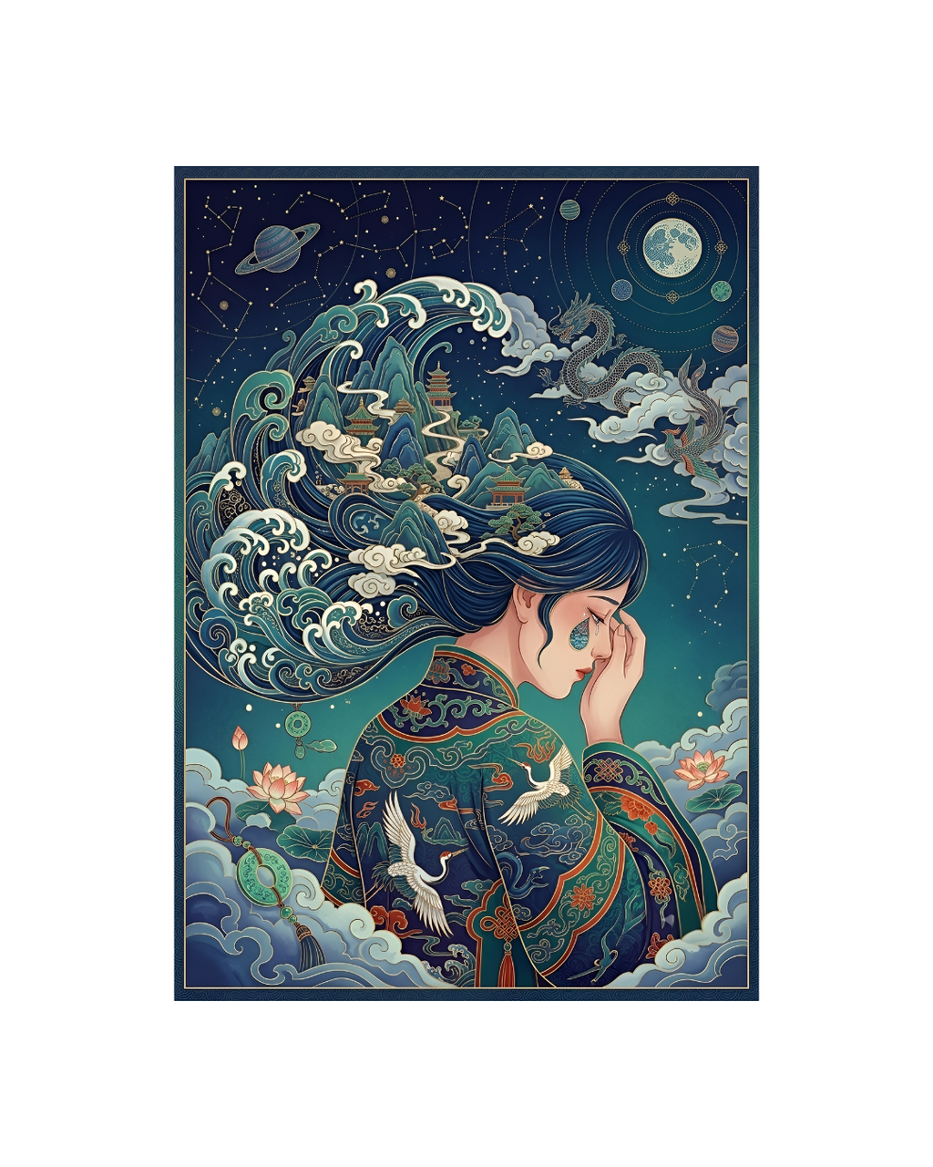 Tears of the Cosmos Metal Print Poster