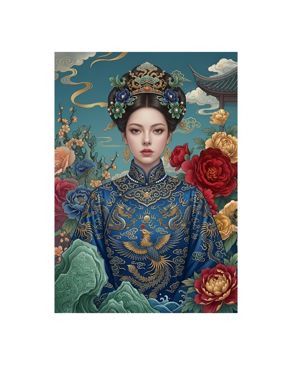 The Sapphire Empress Metal Print Poster