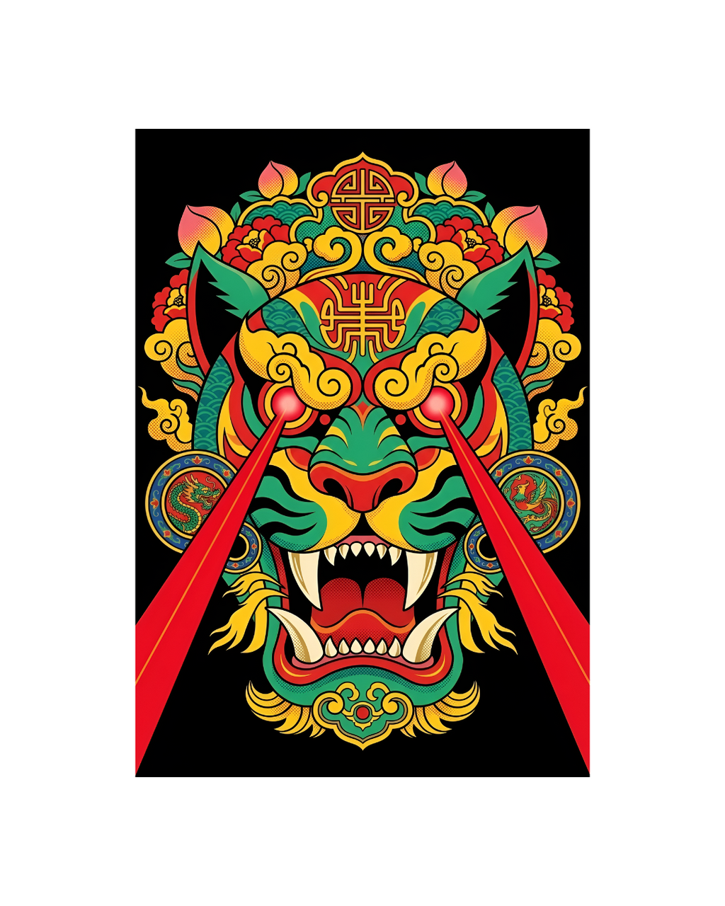 The Peony Predator Metal Print Poster