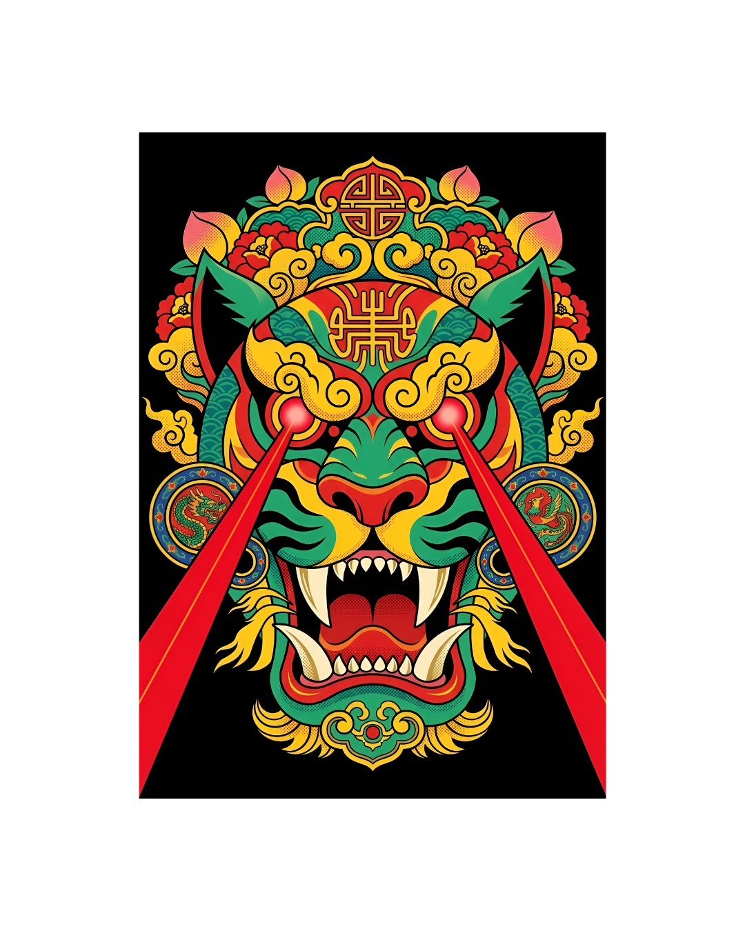 The Peony Predator Metal Print Poster