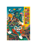 City of Neon Metal Print Poster