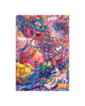 The Rainbow Banana metal Print Poster