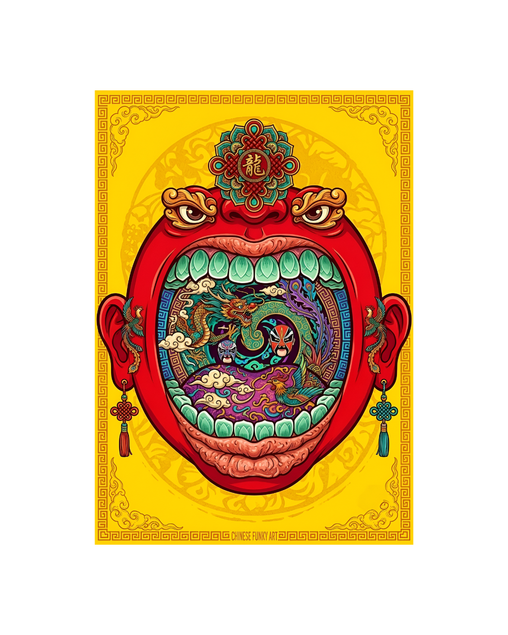 The Red Guardian's Secret Metal Print Poster