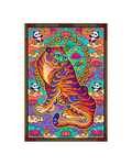 The Halftone Tiger Metal Print Poster
