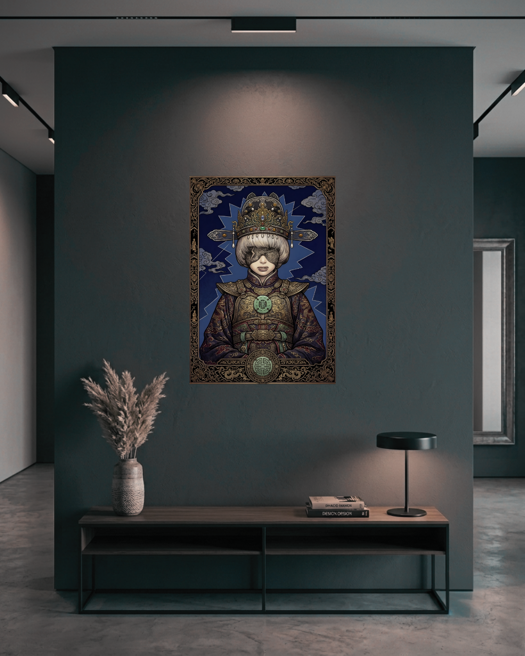 Guochao Oracle: Thunder & Silk Metal Print Poster