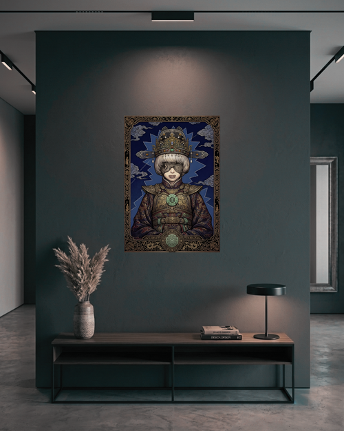 Guochao Oracle: Thunder & Silk Metal Print Poster