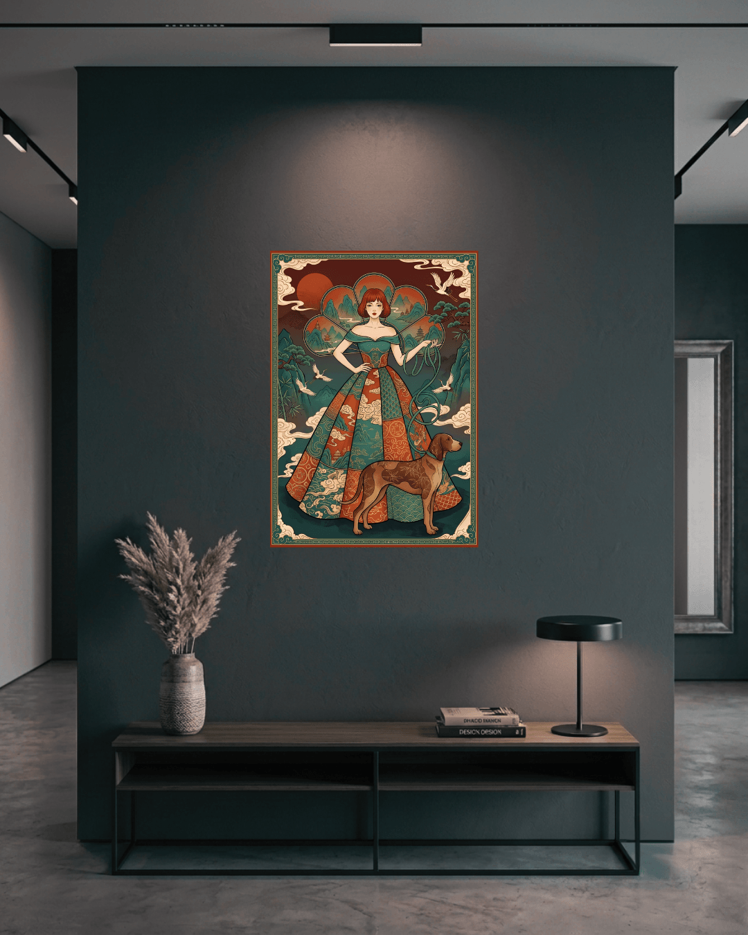 The Silk Gown Metal Print Poster