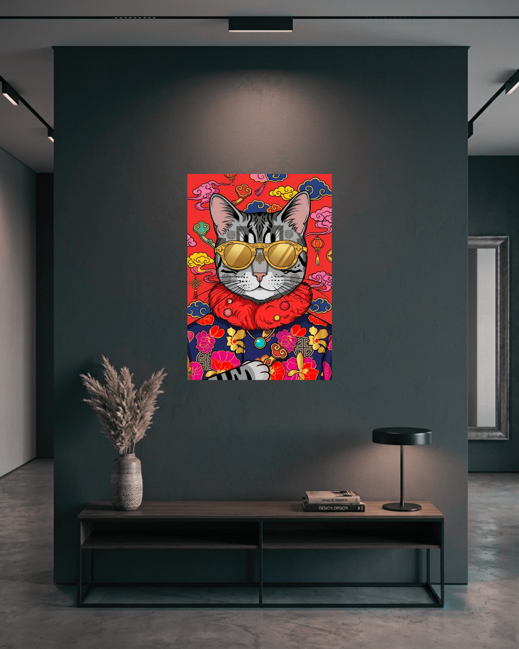The Fortune Feline Metal Print Poster
