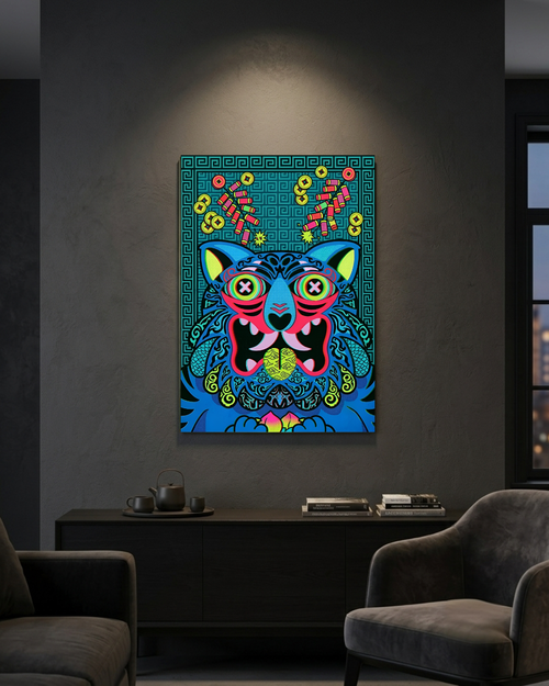 Firecrackers & Fortune Metal Print Poster