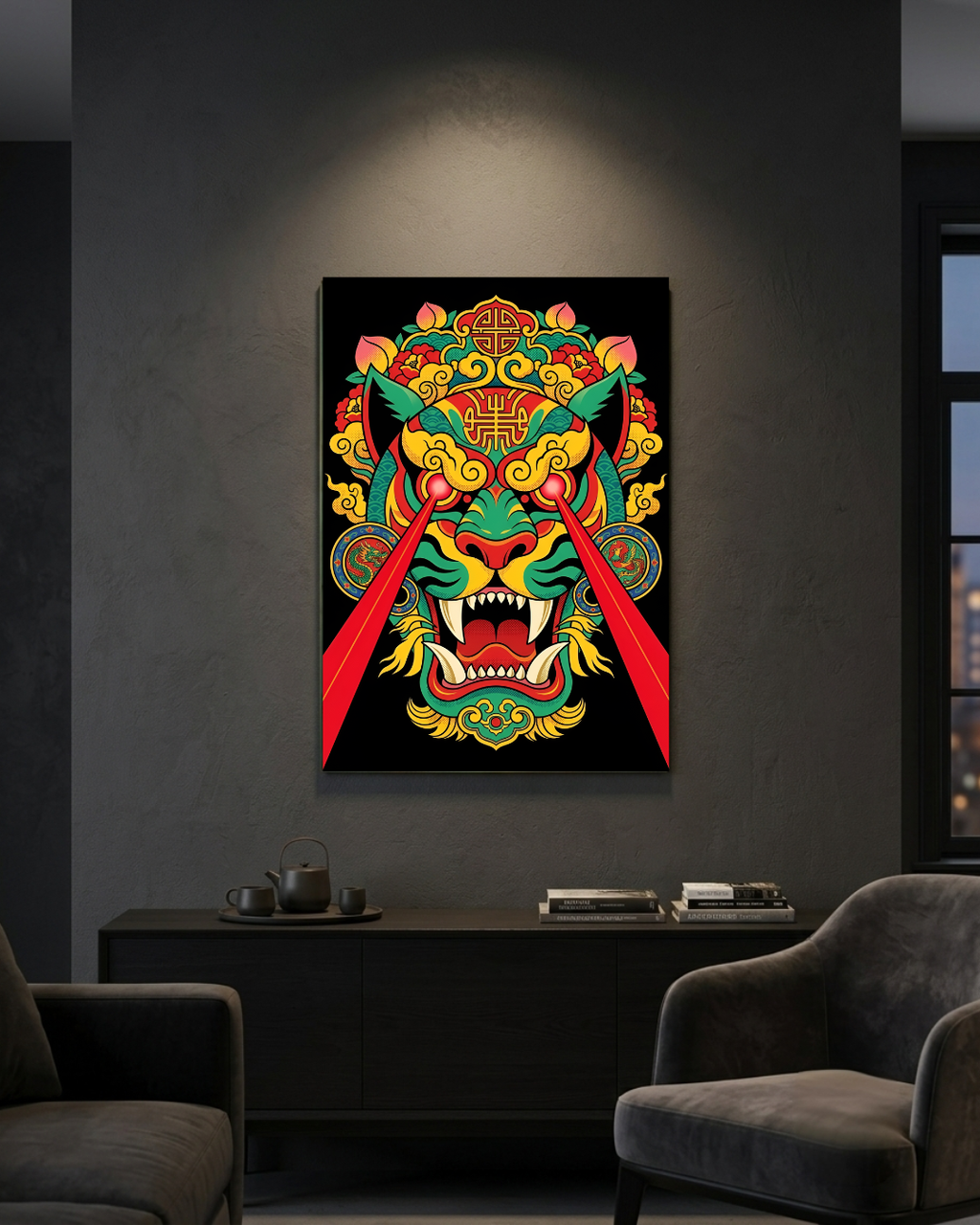 The Peony Predator Metal Print Poster
