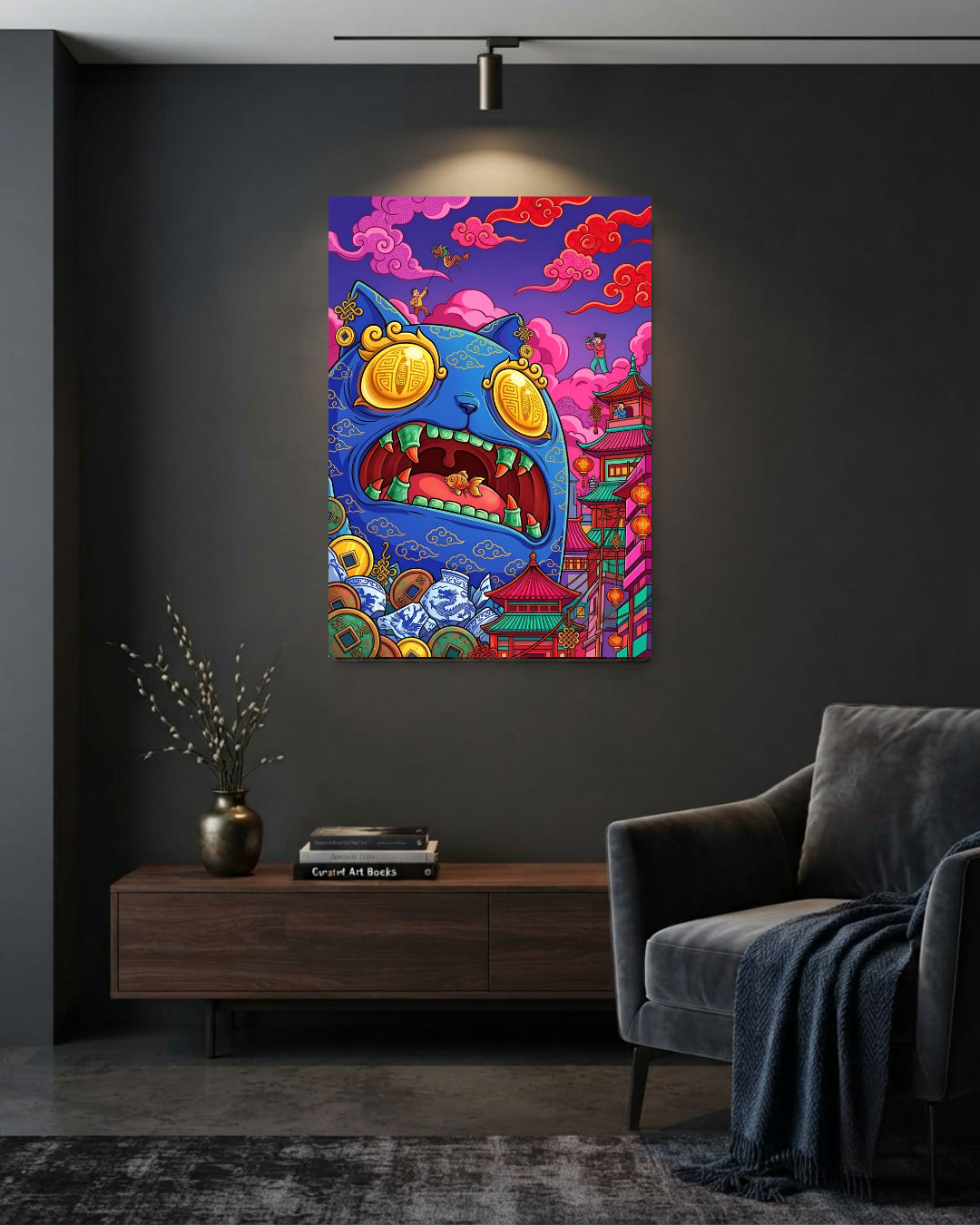 The Blue Giant Metal Print Poster